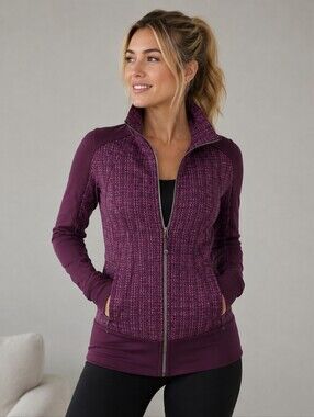 Lululemon Nice Asana Jacket Ziggy We August Glow/Plum Size 10